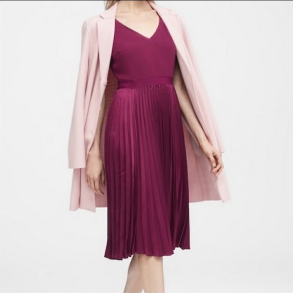 Maroon Banana Republic dress